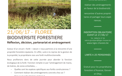 Formation Forêts : Biodiversité ; 21 juin 2017
