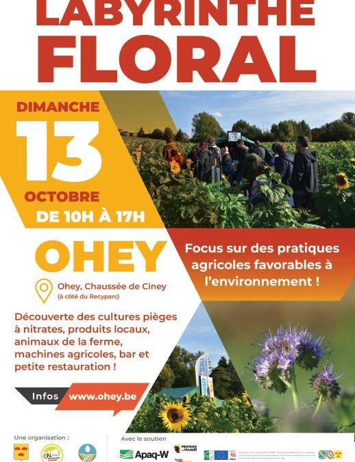 Un labyrinthe floral aussi pour interpeller !