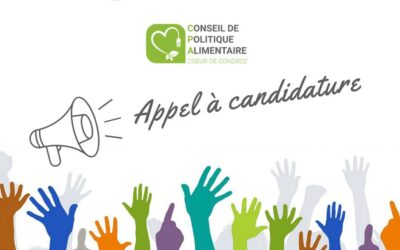 Appel à candidature au Conseil de Politique Alimentaire Cœur de Condroz