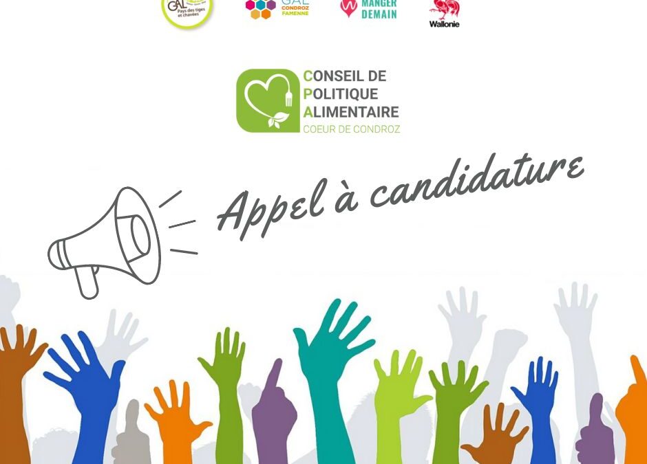 Appel à candidature au Conseil de Politique Alimentaire Cœur de Condroz